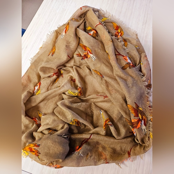 Forever 21 Brown Bird Scarf - Picture 2 of 5